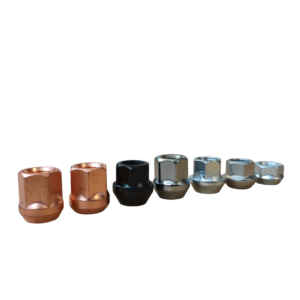 Tuercas Cobre, negro, cromo